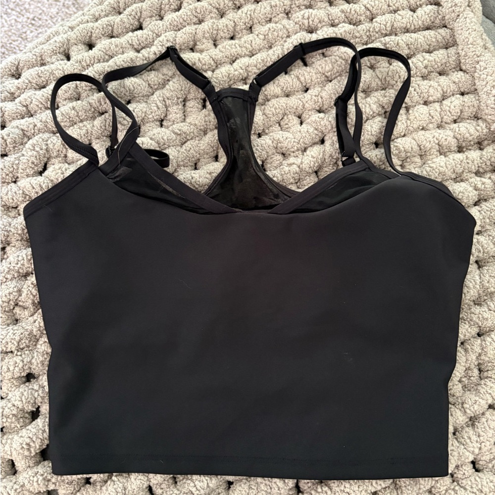 ALO Yoga Black Camisole Top with Racerback